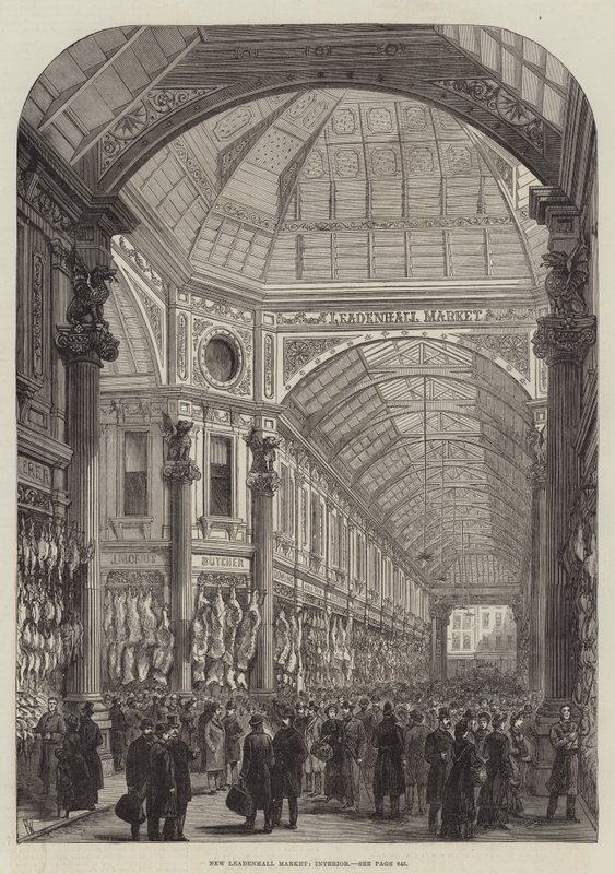 Novo mercado de Leadenhall, interior de Frank Watkins