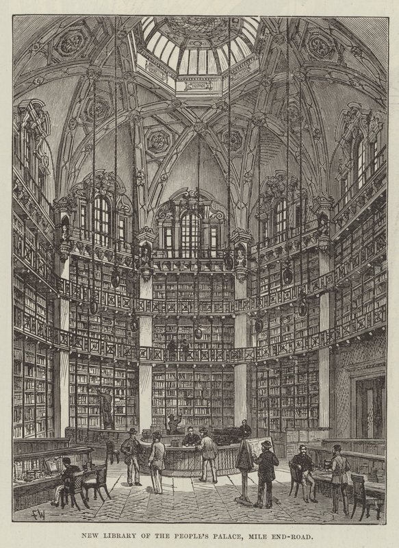 Nova Biblioteca do Palácio do Povo, Mile End-Road de Frank Watkins