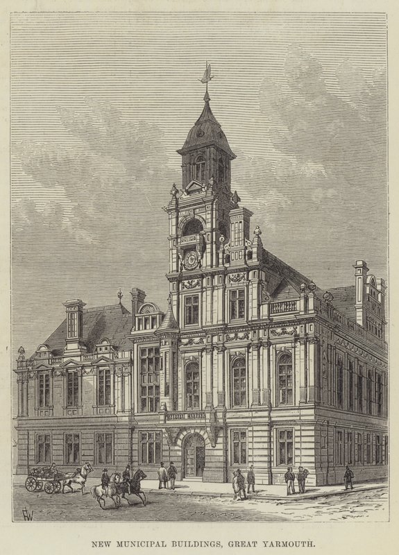 Novos edifícios municipais, Great Yarmouth de Frank Watkins