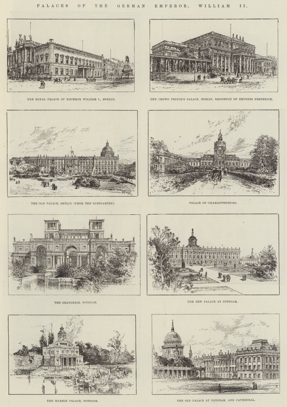 Palácios do imperador alemão, William II de Frank Watkins
