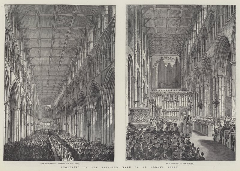 Reabertura da Nave Restaurada da Abadia de St Alban de Frank Watkins
