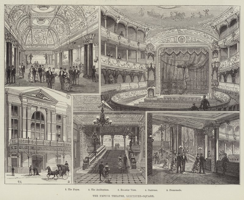 O teatro do império, quadrado de Leicester de Frank Watkins