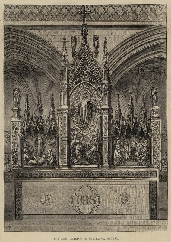 The New Reredos na Catedral de Exeter de Frank Watkins