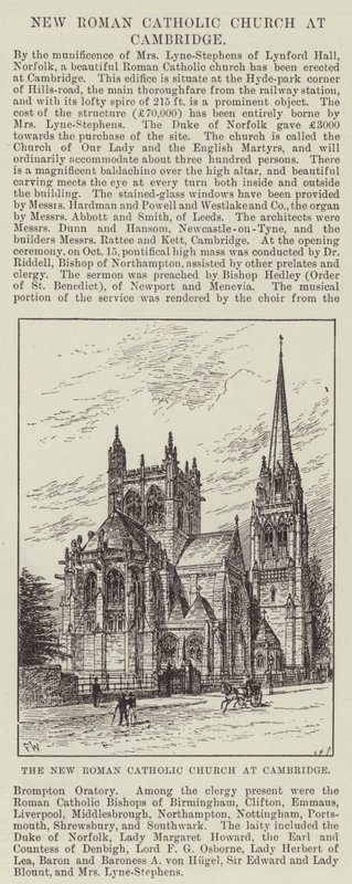 A Nova Igreja Católica Romana em Cambridge de Frank Watkins