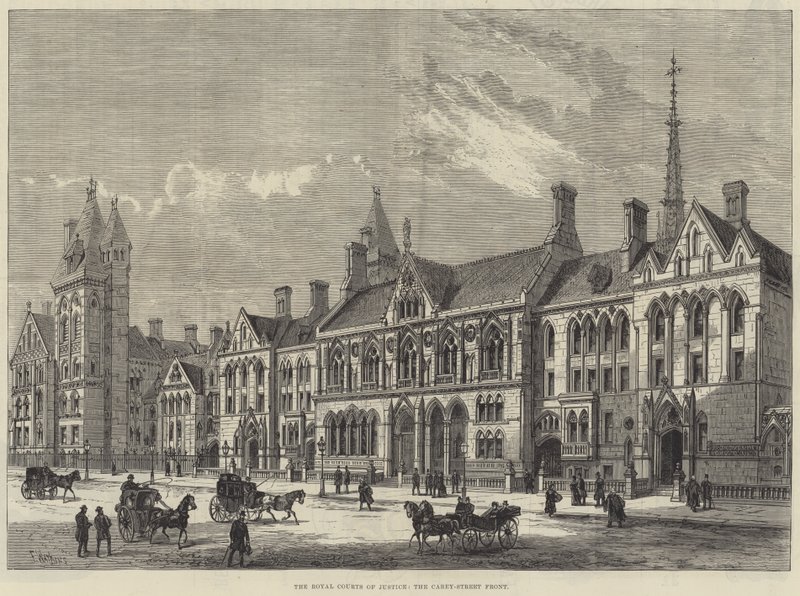 O Royal Courts of Justice, a Carey-Street Front de Frank Watkins