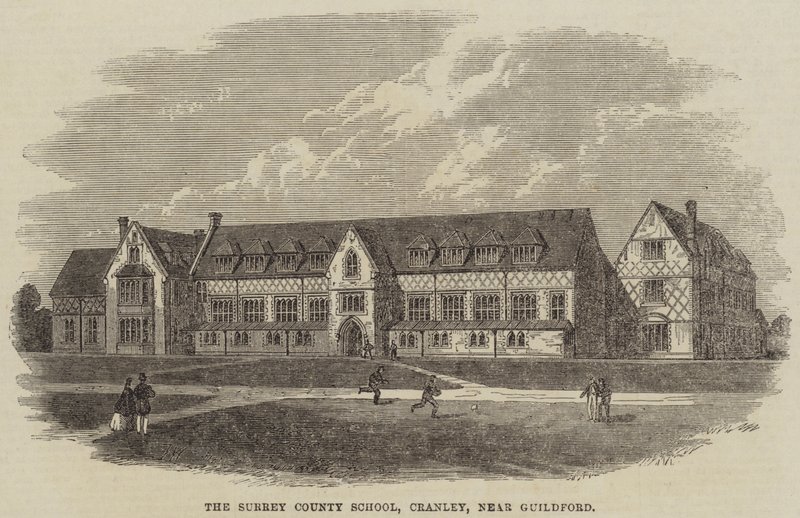 A escola do condado de Surrey, Cranley, perto de Guildford de Frank Watkins