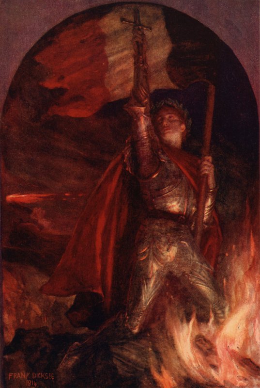 Resurgam (cor litho) de Frank (after) Dicksee