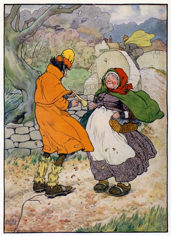 Ilustração para A História do Filho de Tom, o Flautista (cor litho) de Frank Adams