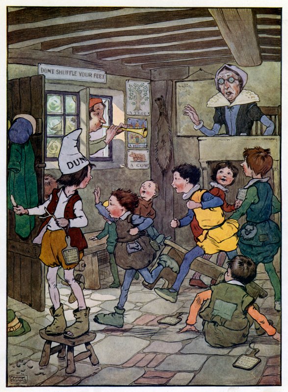 Ilustração para A História do Filho de Tom, o Flautista (cor litho) de Frank Adams