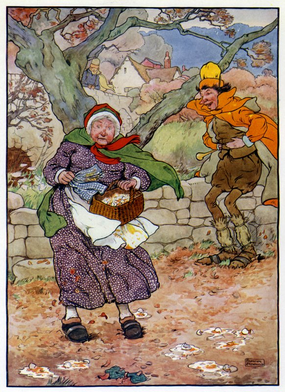 Ilustração para A História do Filho de Tom, o Flautista (cor litho) de Frank Adams
