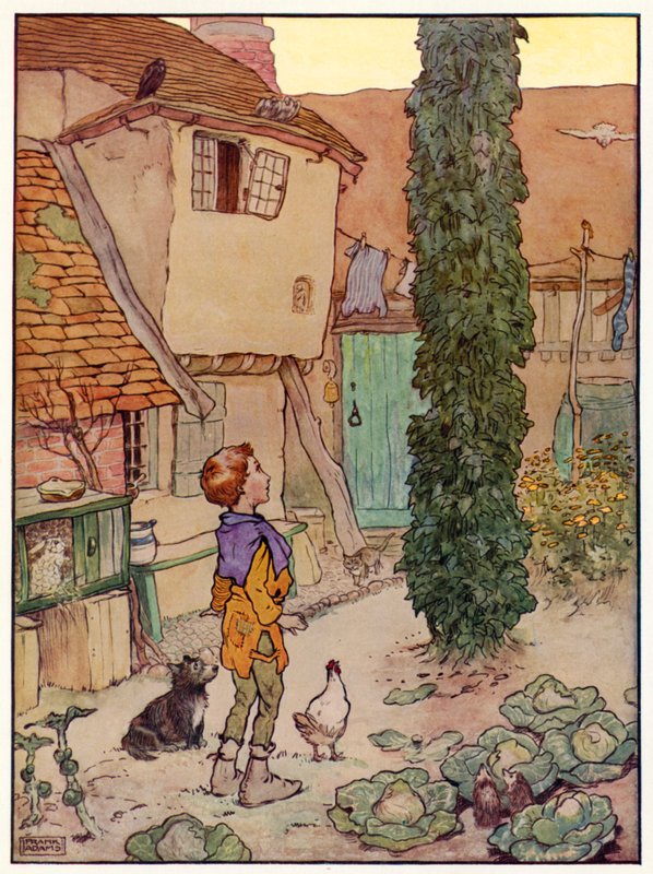 Jack and the Beanstalk (cor litho) de Frank Adams