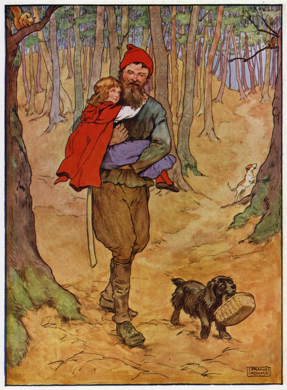 Capuchinho Vermelho (cor litho) de Frank Adams