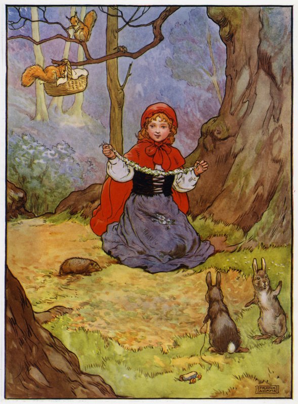 Capuchinho Vermelho (cor litho) de Frank Adams