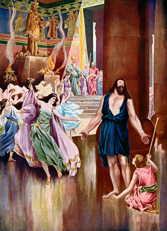 Sansão e Delilah, último ato última cena de Frank Adams