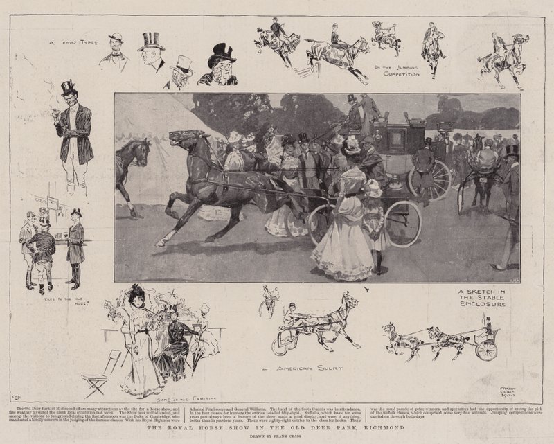 O Royal Horse Show no Old Deer Park, Richmond de Frank Craig