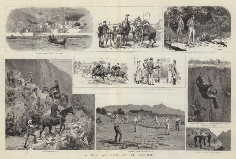 Uma corrida em terra em Santa Helena de Frank Dadd