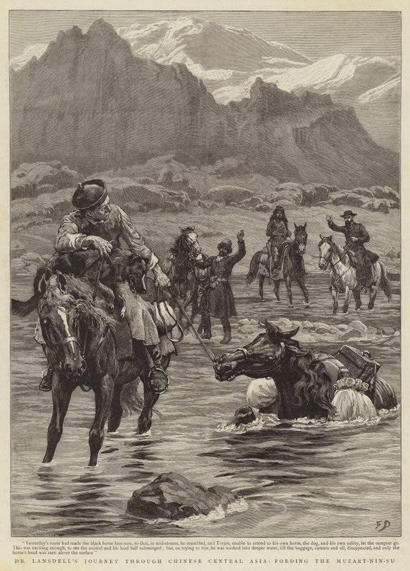 Viagem do Dr. Lansdell pela Ásia Central Chinesa, passando por Muzart-Nin-Su de Frank Dadd