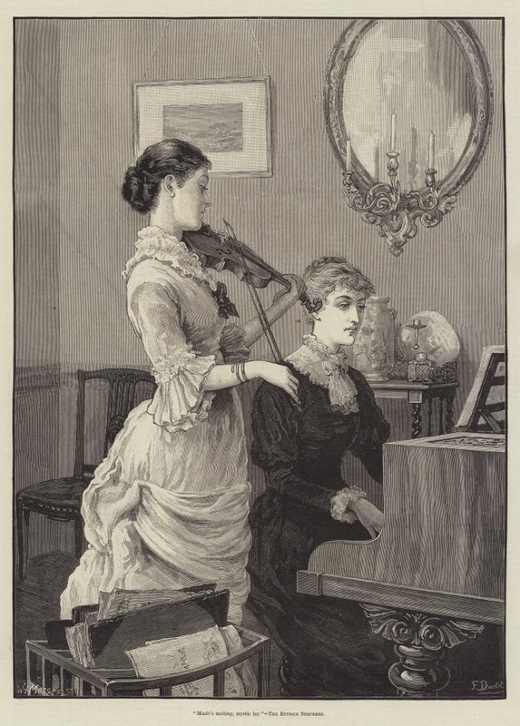 Música está derretendo, místico leigo, o Ettrick Shepherd de Frank Dadd