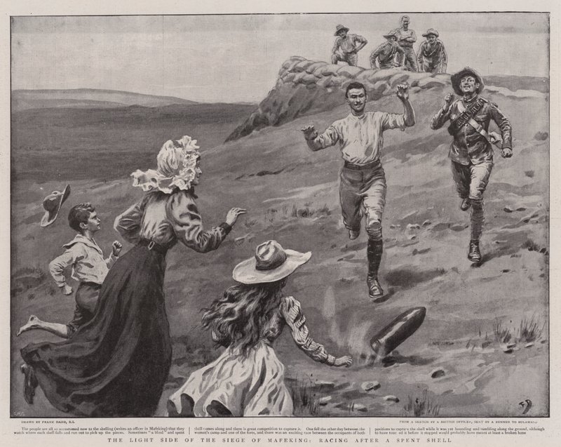 O Lado da Luz do Cerco de Mafeking, Correndo atrás de um Spent Shell de Frank Dadd