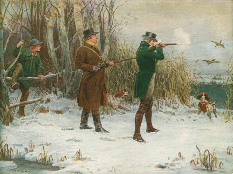 Tiro de Pato Selvagem na época do Natal de Frank Dadd
