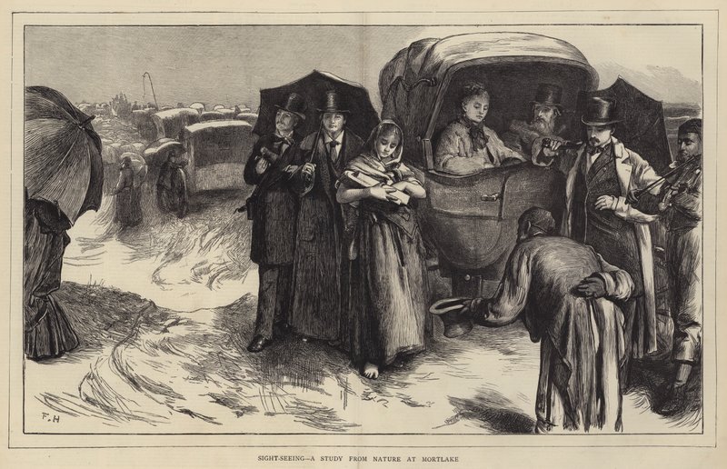 Sight-Seeing, um estudo da Nature at Mortlake de Frank Holl