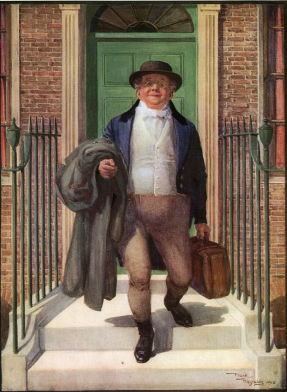 Sr. Pickwick (litografia a cores) de Frank Reynolds