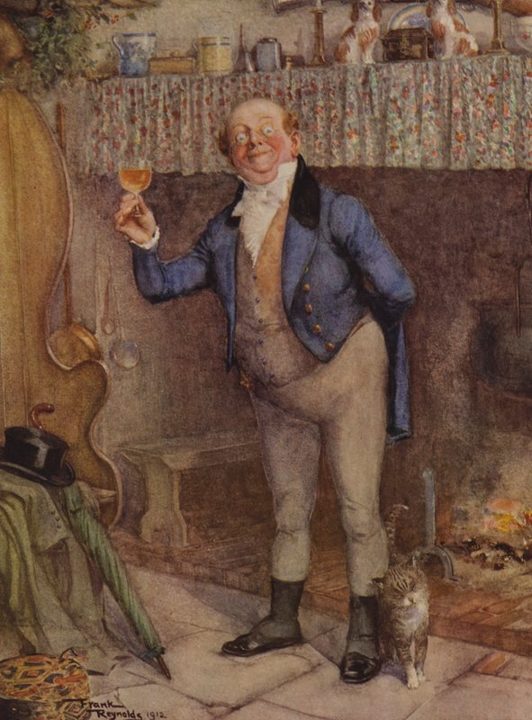 Sr. Pickwick (litografia a cores) de Frank Reynolds
