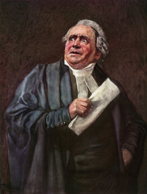 Sr. Serjeant Buzfuz (litografia a cores) de Frank Reynolds
