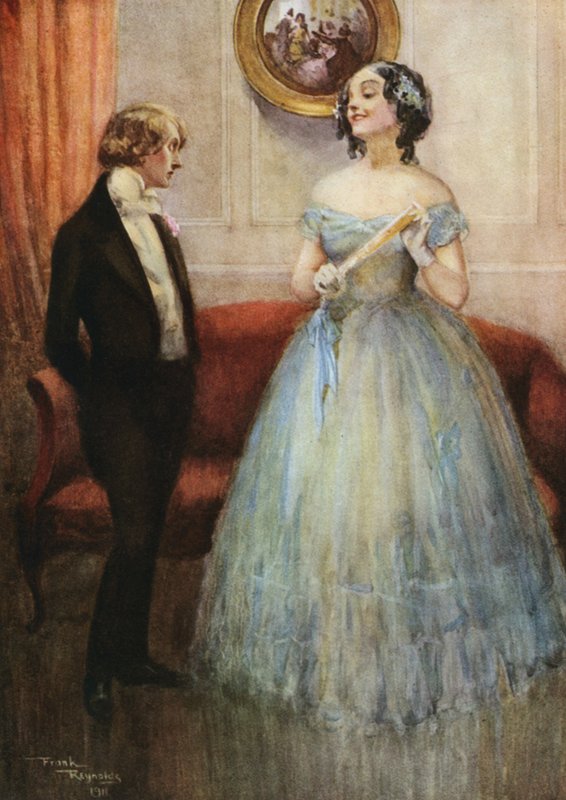 The Eldest Miss Larkins (litografia a cores) de Frank Reynolds