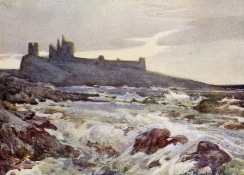 Castelo Dunstanburgh de Frank Southgate