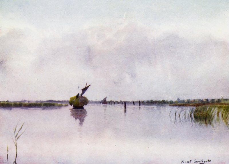 Norfolk Broads: Hay-Boat em Hickling Broad de Frank Southgate
