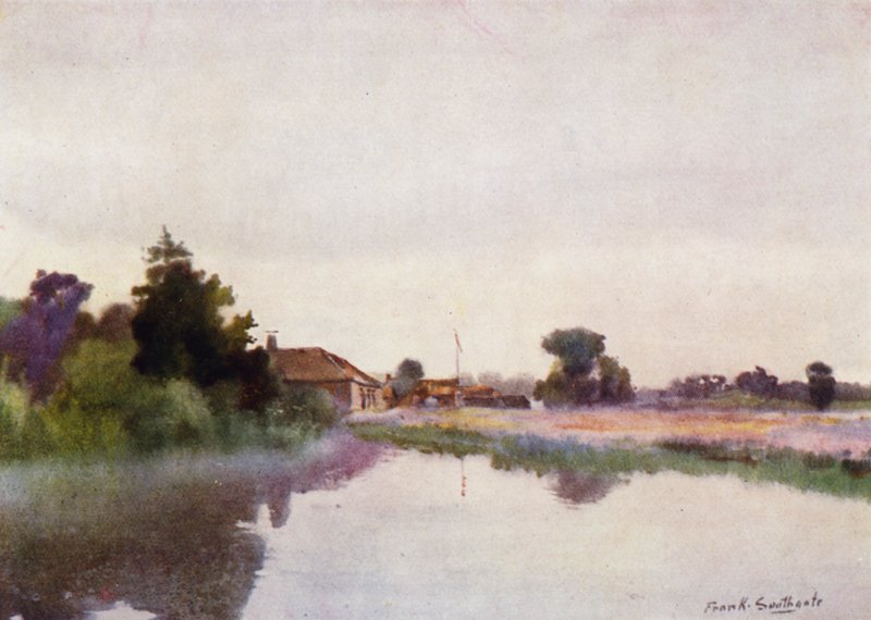 Norfolk Broads: Rising Mists, Coltishall de Frank Southgate