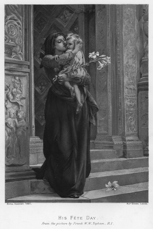Seu dia de festa (litho) de Frank W. W. (after) Topham