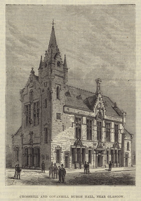 Crosshill e Govanhill Burgh Hall, perto de Glasgow de Frank Watkins