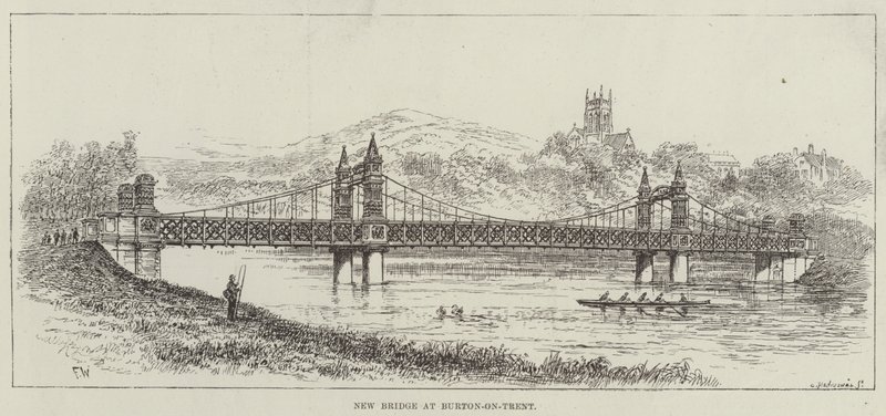 Ponte nova em Burton-on-Trent de Frank Watkins