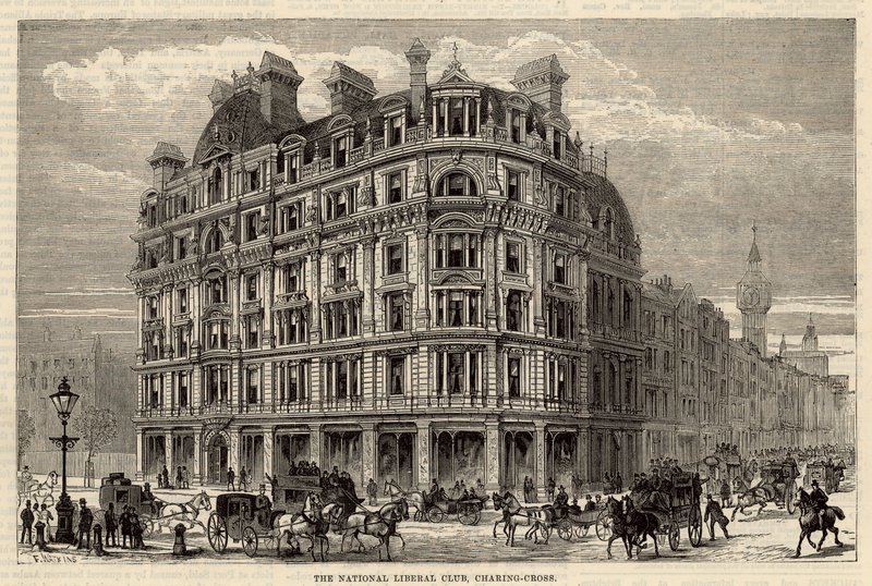 O clube nacional do liberal, cruz de Charing, Londres de Frank Watkins