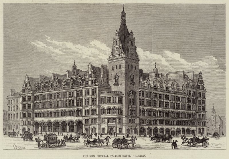 O novo hotel da estação central, Glasgow de Frank Watkins