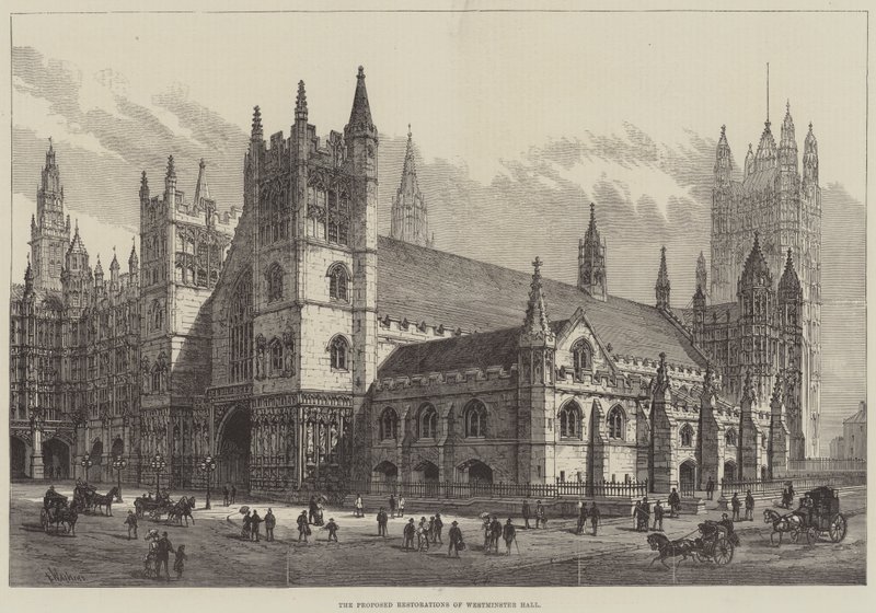 As propostas de restaurações de Westminster Hall de Frank Watkins