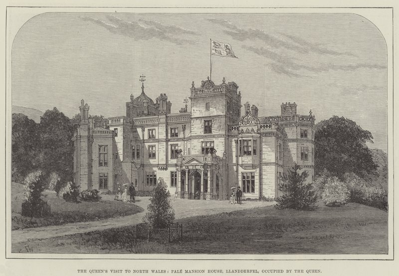Visita da Rainha ao Norte do País de Gales, Pale Mansion House, Llandderfel, ocupada pela Rainha de Frank Watkins