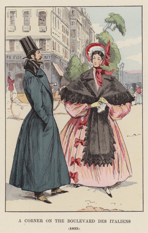 No canto, no Boulevard des Italiens, 1833 de François Courboin