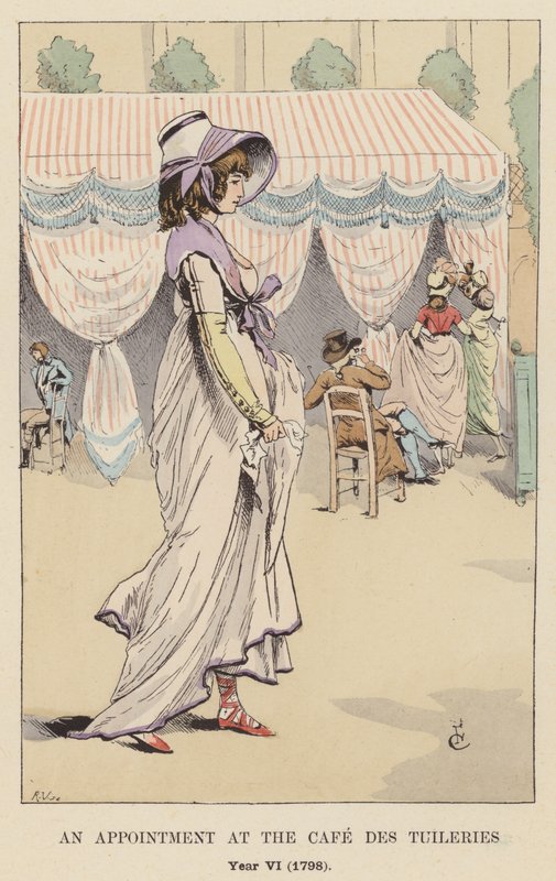 Uma nomeação no Café des Tuileries, Ano VI, 1798 de François Courboin