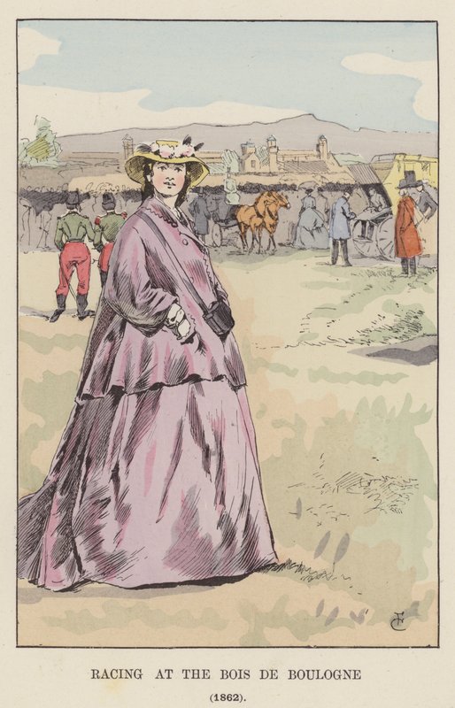 Corrida no Bois de Boulogne, 1862 de François Courboin