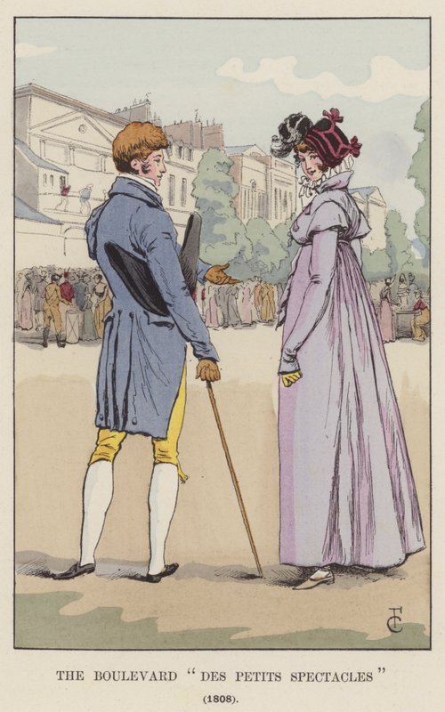 O Boulevard Des Petits Espetáculos, 1808 de François Courboin