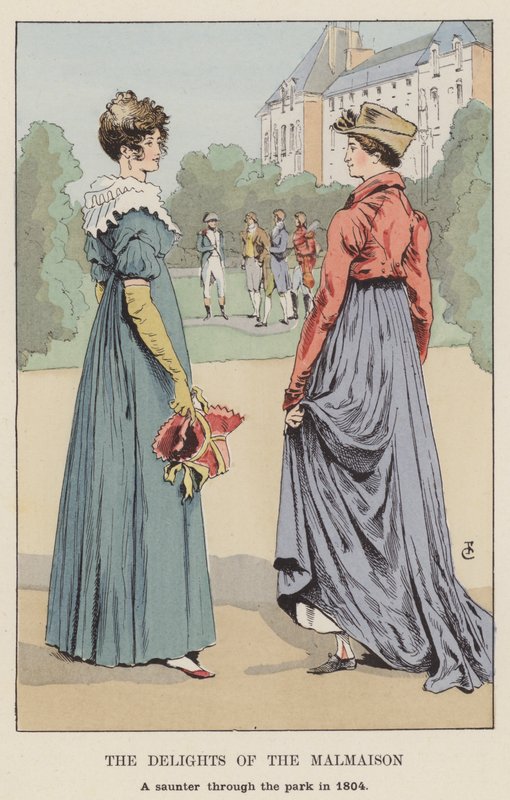 The Delights of the Malmaison, um passeio pelo parque em 1804 de François Courboin