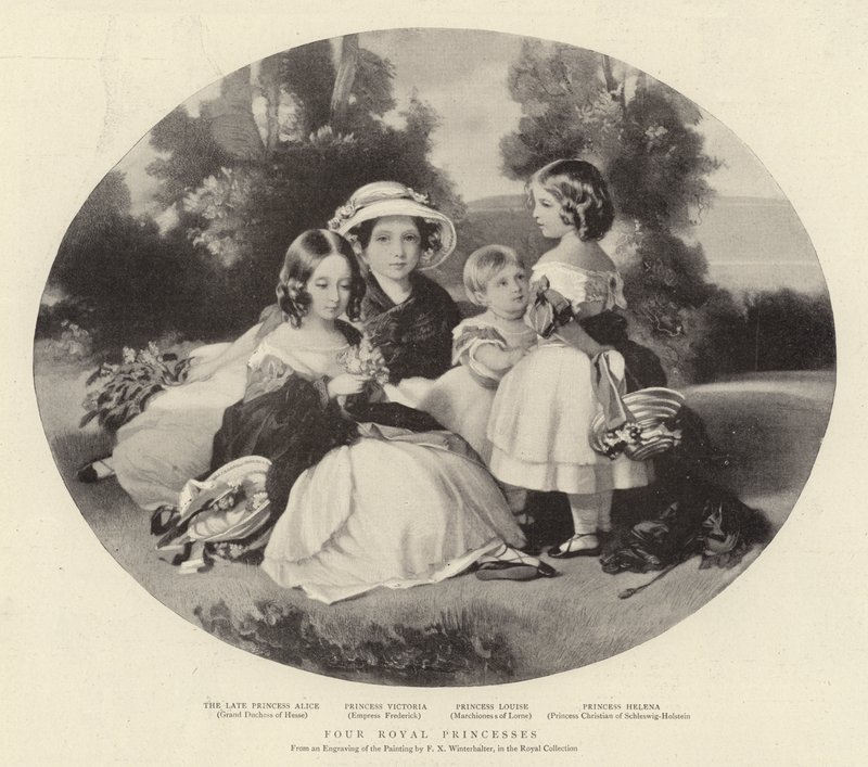 Quatro Pirncesses Reais de Franz Xaver Winterhalter
