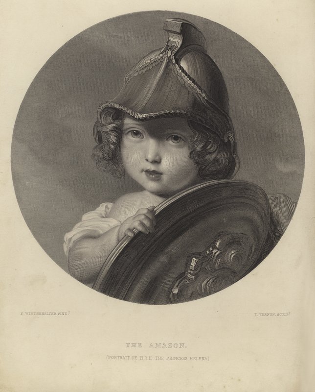 Princesa Helena como a Amazônia de Franz Xaver Winterhalter