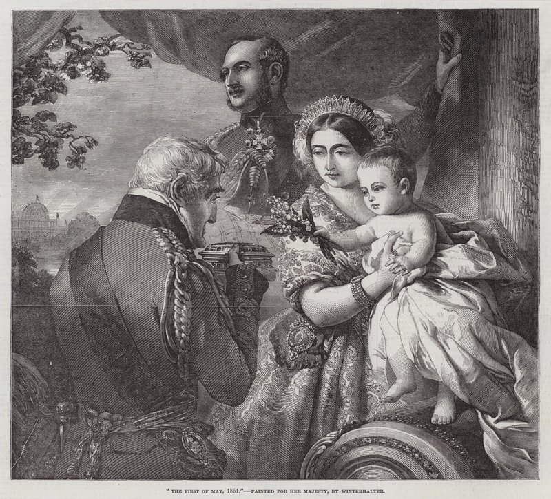 O primeiro de maio de 1851, pintado para sua majestade de Franz Xaver Winterhalter