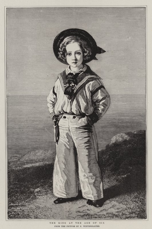 O rei aos seis anos de idade de Franz Xaver Winterhalter