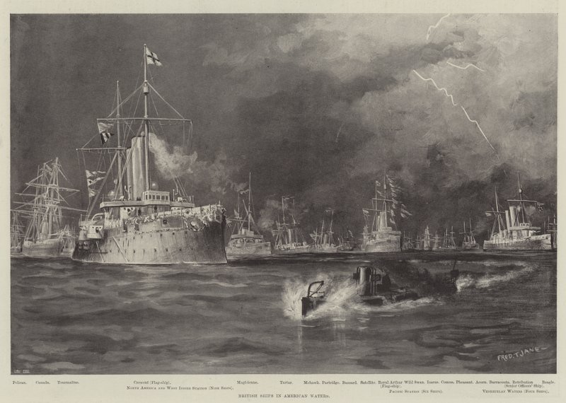 Navios Britânicos nas Águas Americanas de Fred T. Jane