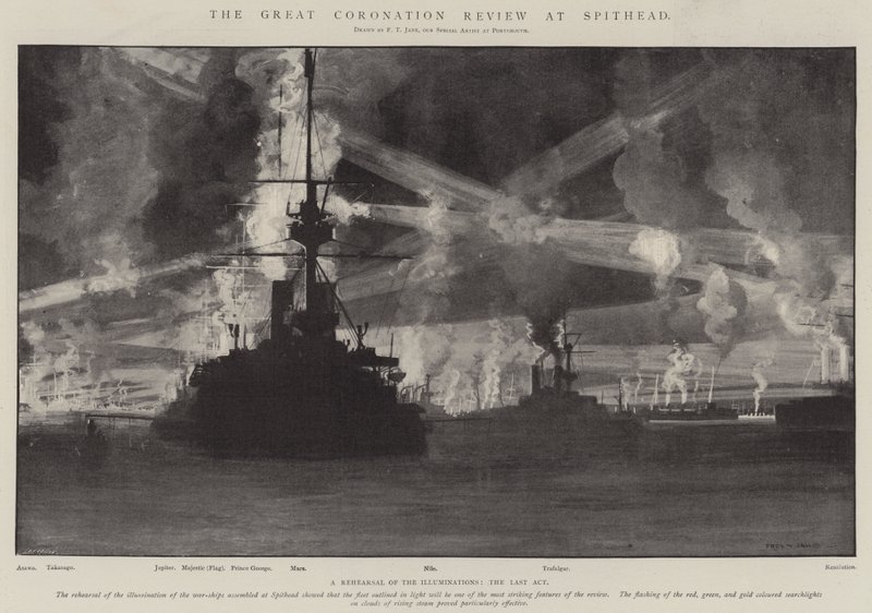A Grande Revisão da Coroação no Spithead de Fred T. Jane
